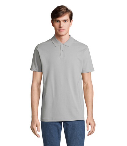 PULSE UNISEX POLO - Pure Grey bedrucken, Art.-Nr. S04502-PG-XL PULSE UNISEX POLO - Pure Grey bedrucken, Art.-Nr. S04502-PG-XL