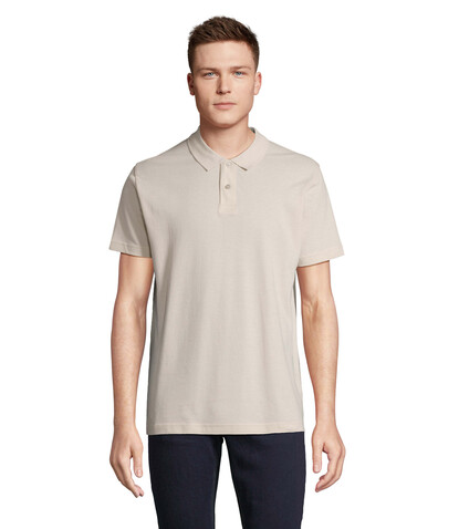 PULSE UNISEX POLO - Linen Twin bedrucken, Art.-Nr. S04502-LN-XXL