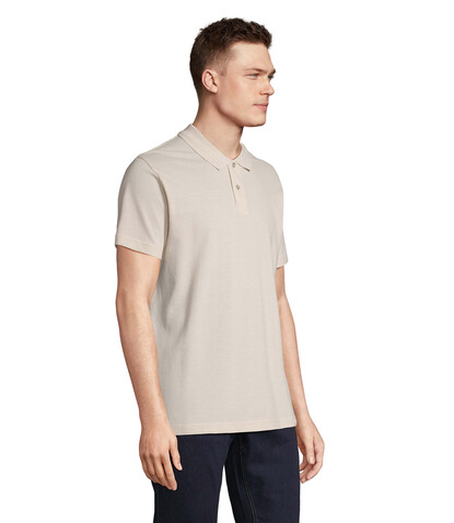PULSE UNISEX POLO - Linen Twin bedrucken, Art.-Nr. S04502-LN-XXL