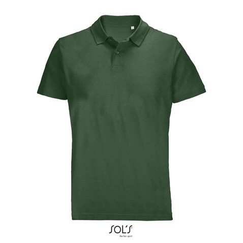 PULSE UNISEX POLO - Bottle Green bedrucken, Art.-Nr. S04502-BO-5XL