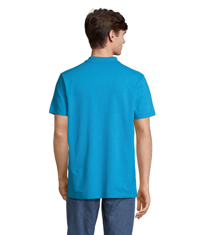 PULSE UNISEX POLO - Aqua bedrucken, Art.-Nr. S04502-AQ-XL