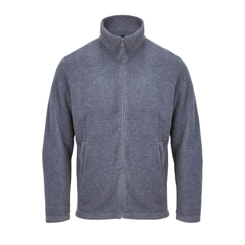 NITRO-JACKE MIT ZIPPER - Graue Melange bedrucken, Art.-Nr. S04759-GM-XXL