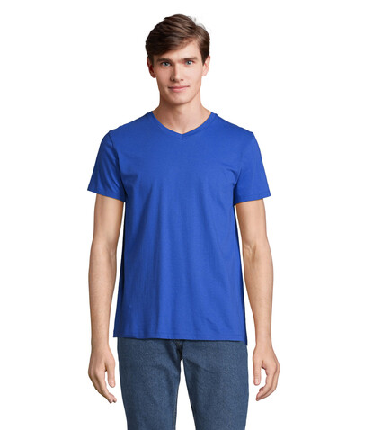REGENT V V-NECK T-SHIRT - Royal Blue bedrucken, Art.-Nr. S04765-RB-3XL REGENT V V-NECK T-SHIRT - Royal Blue bedrucken, Art.-Nr. S04765-RB-3XL