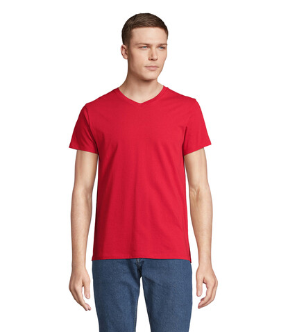REGENT V V-NECK T-SHIRT - Red bedrucken, Art.-Nr. S04765-RD-S REGENT V V-NECK T-SHIRT - Red bedrucken, Art.-Nr. S04765-RD-S