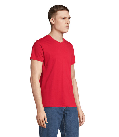 REGENT V V-NECK T-SHIRT - Red bedrucken, Art.-Nr. S04765-RD-S REGENT V V-NECK T-SHIRT - Red bedrucken, Art.-Nr. S04765-RD-S