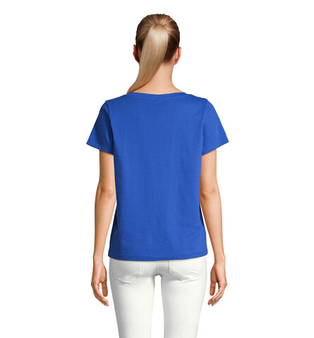 REGENT V T-SHIRT WOMEN - Royal Blue bedrucken, Art.-Nr. S04766-RB-M