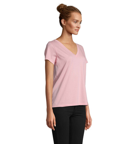 REGENT V T-SHIRT WOMEN - Bonbon Rosa bedrucken, Art.-Nr. S04766-AX-XL REGENT V T-SHIRT WOMEN - Bonbon Rosa bedrucken, Art.-Nr. S04766-AX-XL