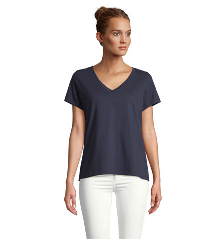 REGENT V T-SHIRT WOMEN - French Navy bedrucken, Art.-Nr. S04766-FN-XXL REGENT V T-SHIRT WOMEN - French Navy bedrucken, Art.-Nr. S04766-FN-XXL