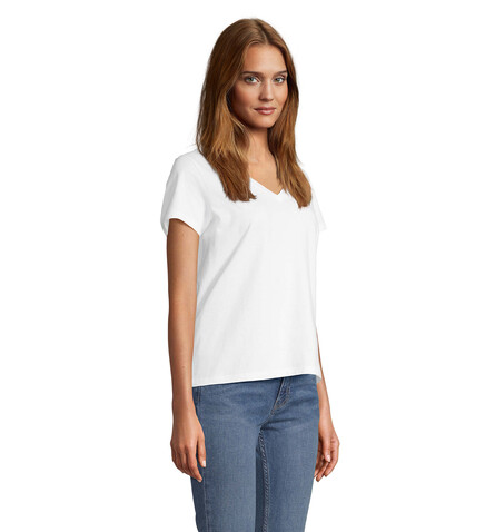 REGENT V T-SHIRT WOMEN - White bedrucken, Art.-Nr. S04766-WH-XS REGENT V T-SHIRT WOMEN - White bedrucken, Art.-Nr. S04766-WH-XS