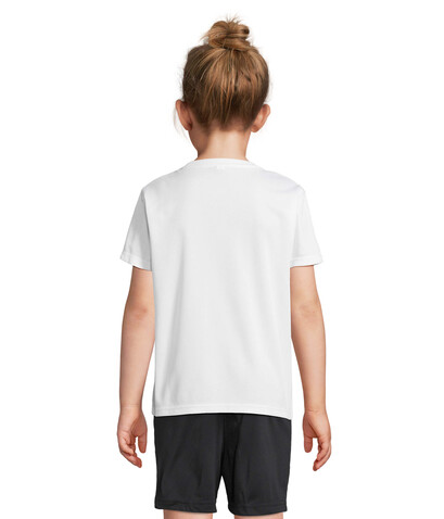 SPRINT KIDS SPORTS T-SHIRT - White bedrucken, Art.-Nr. S04773-WH-XL