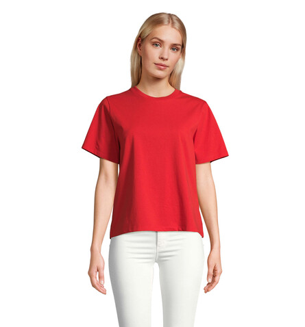 LEGEND DAMEN-T-SHIRT - Bright Red bedrucken, Art.-Nr. S04776-BT-XXL