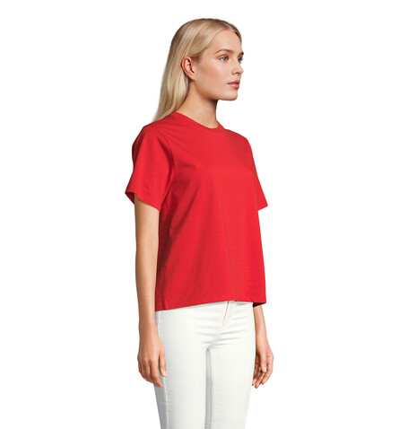 LEGEND DAMEN-T-SHIRT - Bright Red bedrucken, Art.-Nr. S04776-BT-XXL