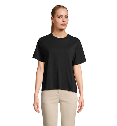LEGEND DAMEN-T-SHIRT - Deep Black bedrucken, Art.-Nr. S04776-DB-S LEGEND DAMEN-T-SHIRT - Deep Black bedrucken, Art.-Nr. S04776-DB-S
