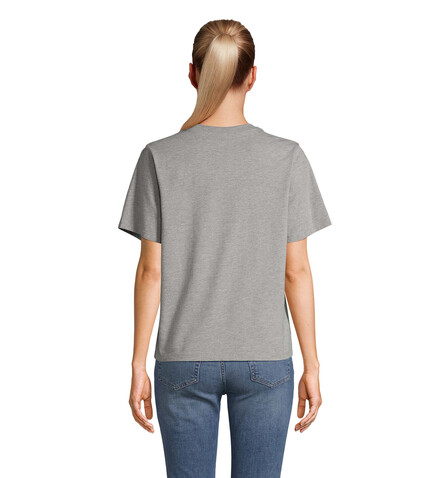 LEGEND DAMEN-T-SHIRT - Graue Melange bedrucken, Art.-Nr. S04776-GM-S