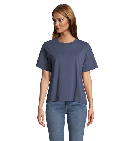 LEGEND DAMEN-T-SHIRT - Denim bedrucken, Art.-Nr. S04776-DM-XL