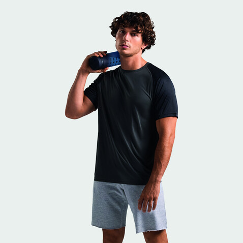 VORTEX RAGLAN T-SHIRT - Black/Charcoal Grey bedrucken, Art.-Nr. S04787-BI-M VORTEX RAGLAN T-SHIRT - Black/Charcoal Grey bedrucken, Art.-Nr. S04787-BI-M