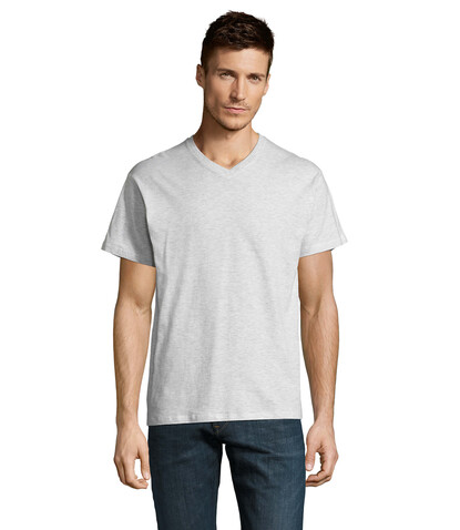 VICTORY HERRENT-SHIRT 150g - Ash bedrucken, Art.-Nr. S11150-AS-L