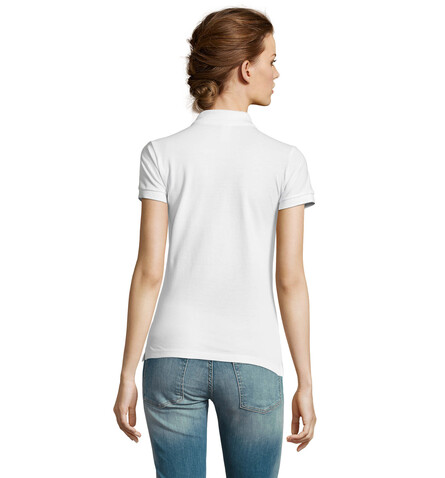 PEOPLE DAMEN POLO 210g - White bedrucken, Art.-Nr. S11310-WH-XXL