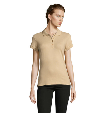 PEOPLE DAMEN POLO 210g - Sand bedrucken, Art.-Nr. S11310-SA-M PEOPLE DAMEN POLO 210g - Sand bedrucken, Art.-Nr. S11310-SA-M