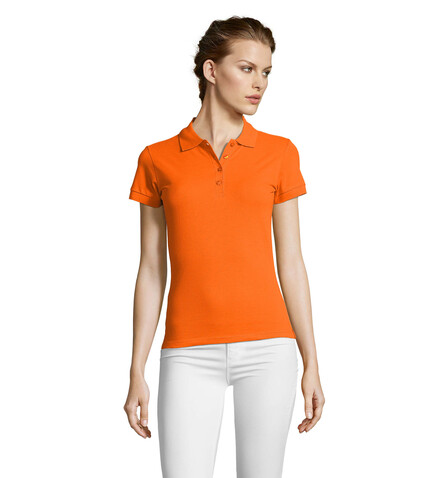 PEOPLE DAMEN POLO 210g - Orange bedrucken, Art.-Nr. S11310-OR-S PEOPLE DAMEN POLO 210g - Orange bedrucken, Art.-Nr. S11310-OR-S
