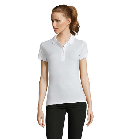 PASSION DAMEN POLO 170g - White bedrucken, Art.-Nr. S11338-WH-M PASSION DAMEN POLO 170g - White bedrucken, Art.-Nr. S11338-WH-M
