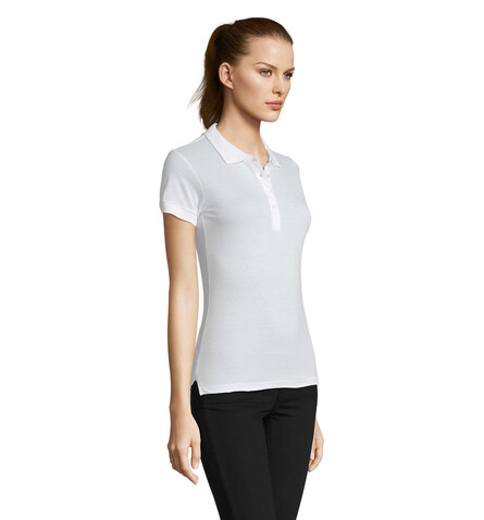 PASSION DAMEN POLO 170g - White bedrucken, Art.-Nr. S11338-WH-M PASSION DAMEN POLO 170g - White bedrucken, Art.-Nr. S11338-WH-M