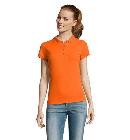 PASSION DAMEN POLO 170g - Orange bedrucken, Art.-Nr. S11338-OR-M PASSION DAMEN POLO 170g - Orange bedrucken, Art.-Nr. S11338-OR-M