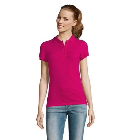 PASSION DAMEN POLO 170g - Fuchsia bedrucken, Art.-Nr. S11338-FU-L