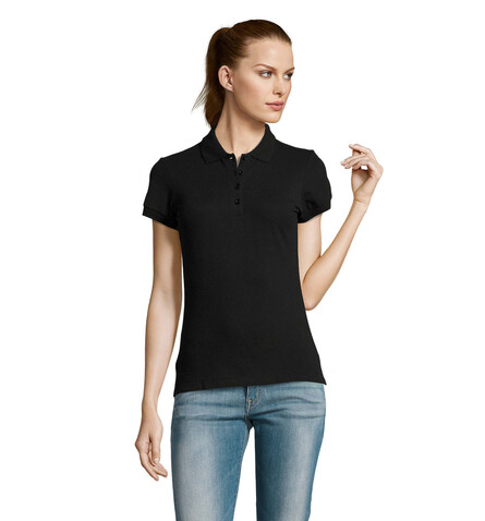 PASSION DAMEN POLO 170g - Schwarz bedrucken, Art.-Nr. S11338-BK-XXL PASSION DAMEN POLO 170g - Schwarz bedrucken, Art.-Nr. S11338-BK-XXL