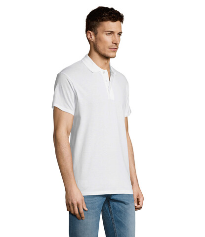 SUMMER II MEN Polo 170g - White bedrucken, Art.-Nr. S11342-WH-3XL SUMMER II MEN Polo 170g - White bedrucken, Art.-Nr. S11342-WH-3XL