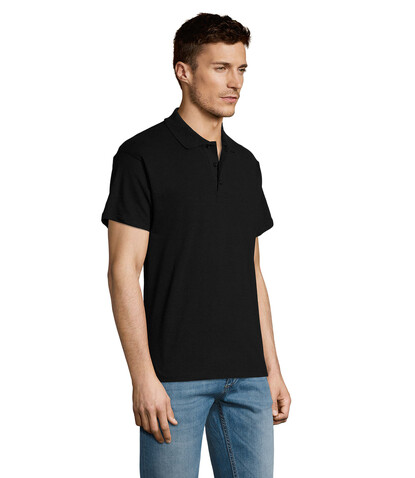 SUMMER II MEN Polo 170g - Schwarz bedrucken, Art.-Nr. S11342-BK-3XL