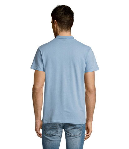 SUMMER II MEN Polo 170g - Sky Blue Pique bedrucken, Art.-Nr. S11342-SP-S
