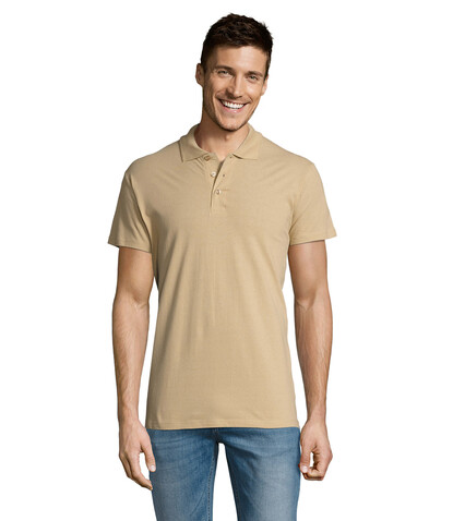 SUMMER II MEN Polo 170g - Sand bedrucken, Art.-Nr. S11342-SA-XL