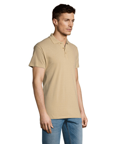 SUMMER II MEN Polo 170g - Sand bedrucken, Art.-Nr. S11342-SA-XL