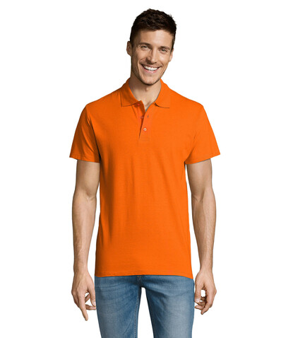 SUMMER II MEN Polo 170g - Orange bedrucken, Art.-Nr. S11342-OR-XL