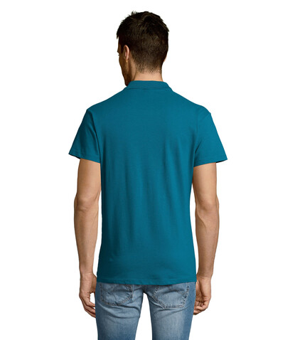 SUMMER II MEN Polo 170g - Entenblau bedrucken, Art.-Nr. S11342-DU-S