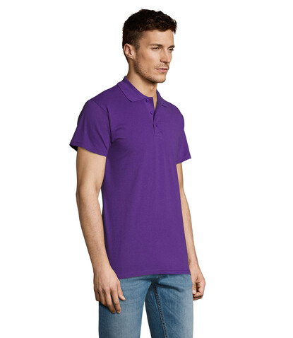 SUMMER II MEN Polo 170g - Dark Purple bedrucken, Art.-Nr. S11342-DA-S