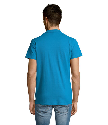 SUMMER II MEN Polo 170g - Aqua bedrucken, Art.-Nr. S11342-AQ-L