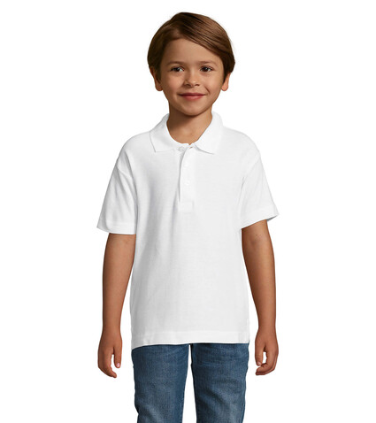 SUMMER II KIDS Polo 170g - White bedrucken, Art.-Nr. S11344-WH-4XL SUMMER II KIDS Polo 170g - White bedrucken, Art.-Nr. S11344-WH-4XL
