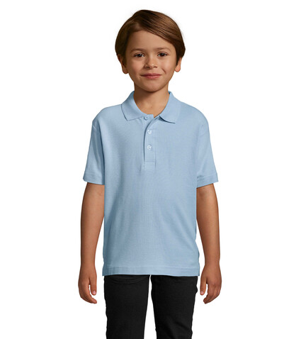 SUMMER II KIDS Polo 170g - Sky Blue Pique bedrucken, Art.-Nr. S11344-SP-L SUMMER II KIDS Polo 170g - Sky Blue Pique bedrucken, Art.-Nr. S11344-SP-L