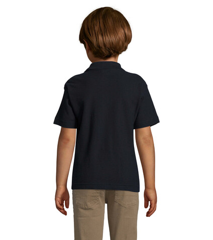 SUMMER II KIDS Polo 170g - Navy bedrucken, Art.-Nr. S11344-NY-L