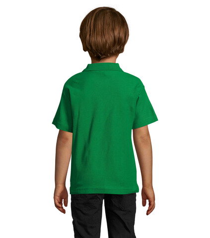 SUMMER II KIDS Polo 170g - Kelly Green bedrucken, Art.-Nr. S11344-KG-4XL