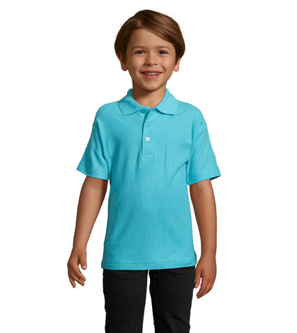 SUMMER II KIDS Polo 170g - Atoll-Blau bedrucken, Art.-Nr. S11344-AL-4XL SUMMER II KIDS Polo 170g - Atoll-Blau bedrucken, Art.-Nr. S11344-AL-4XL