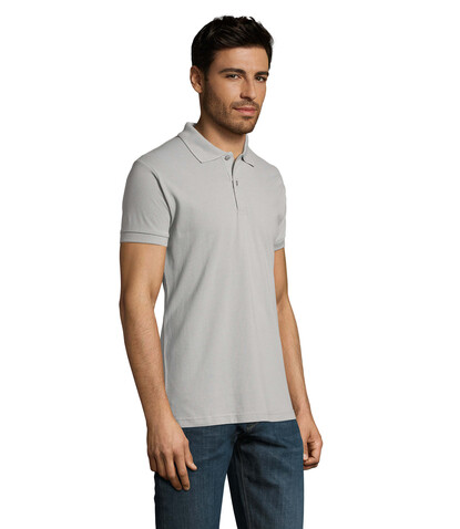 PERFECT MEN Polo 180g - Pure Grey bedrucken, Art.-Nr. S11346-PG-XL PERFECT MEN Polo 180g - Pure Grey bedrucken, Art.-Nr. S11346-PG-XL