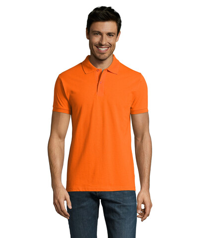 PERFECT MEN Polo 180g - Orange bedrucken, Art.-Nr. S11346-OR-XL