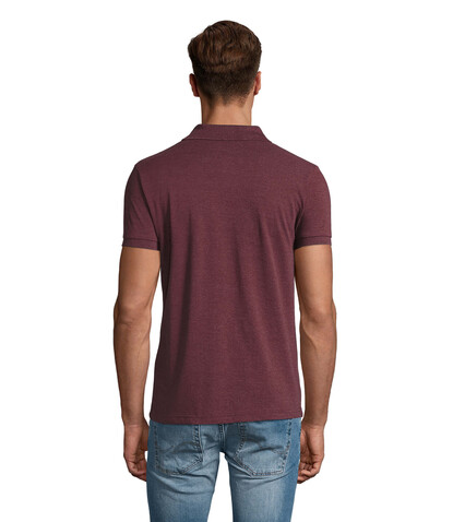 PERFECT MEN Polo 180g - Heather Oxblood bedrucken, Art.-Nr. S11346-HX-S PERFECT MEN Polo 180g - Heather Oxblood bedrucken, Art.-Nr. S11346-HX-S