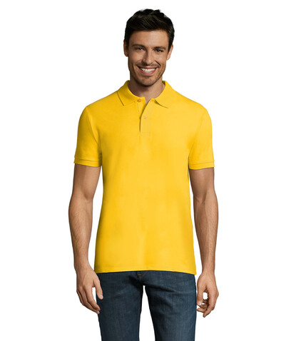 PERFECT MEN Polo 180g - Gold bedrucken, Art.-Nr. S11346-GO-S