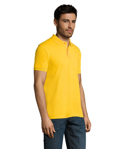 PERFECT MEN Polo 180g - Gold bedrucken, Art.-Nr. S11346-GO-S