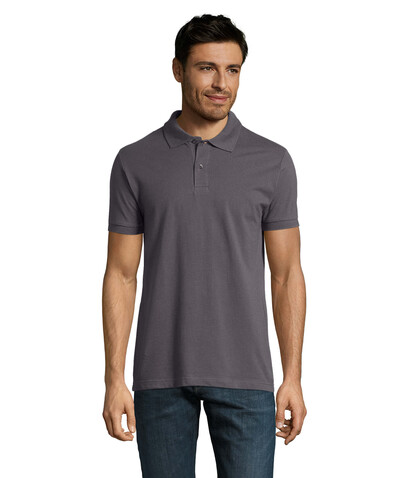 PERFECT MEN Polo 180g - Dunkelgrau bedrucken, Art.-Nr. S11346-DG-S PERFECT MEN Polo 180g - Dunkelgrau bedrucken, Art.-Nr. S11346-DG-S