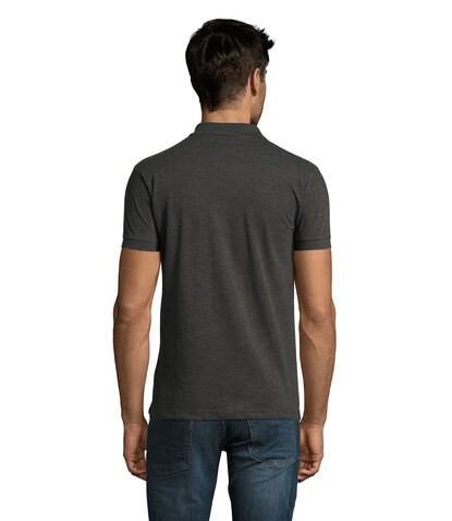 PERFECT MEN Polo 180g - Charcoal Melange bedrucken, Art.-Nr. S11346-CE-M PERFECT MEN Polo 180g - Charcoal Melange bedrucken, Art.-Nr. S11346-CE-M